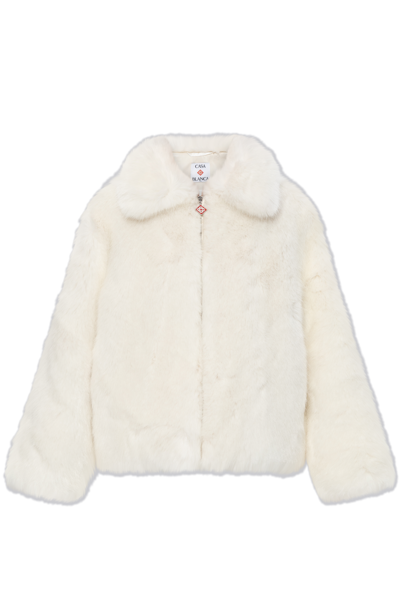 値下げ PELLICULE front gather furcoat white ペリキュール PELLICULE front gather furcoat